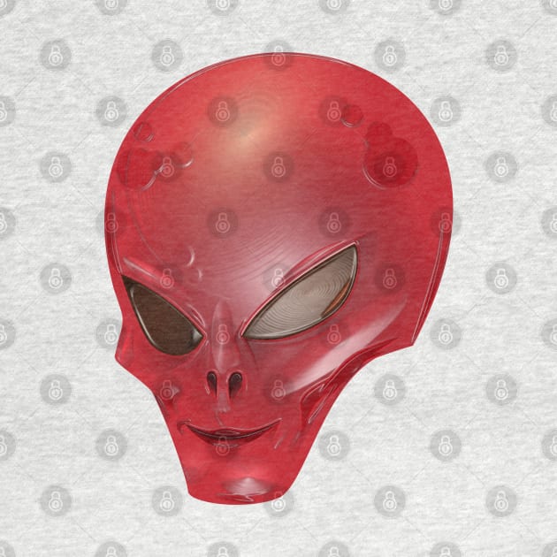 Red Alien Creature by The Black Panther